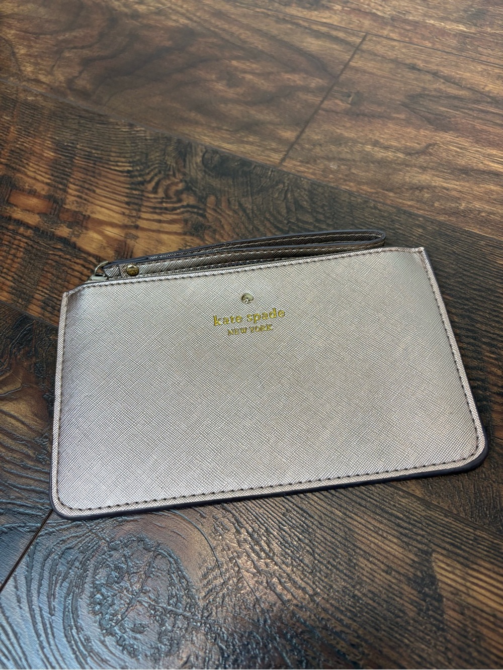 Kate Spade Silver Wristlet Wallet Pouch